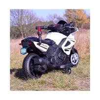 vaikiskas motociklas - Vienvietis vaikiškas elektrinis motociklas JC-911, baltas - 11 nuotrauka