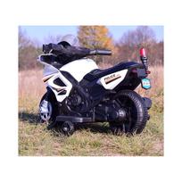 vaikiskas motociklas - Vienvietis vaikiškas elektrinis motociklas JC-911, baltas - 12 nuotrauka