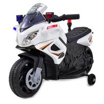 vaikiskas motociklas - Vienvietis vaikiškas elektrinis motociklas JC-911, baltas - 17 nuotrauka