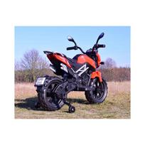 elektrinis motociklas vaikams - Vienvietis vaikiškas elektrinis motociklas Cross, raudonas - 9 nuotrauka