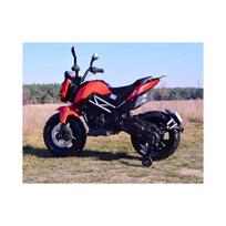 elektrinis motociklas vaikams - Vienvietis vaikiškas elektrinis motociklas Cross, raudonas - 10 nuotrauka