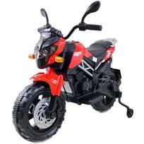 elektrinis motociklas vaikams - Vienvietis vaikiškas elektrinis motociklas Cross, raudonas - 15 nuotrauka