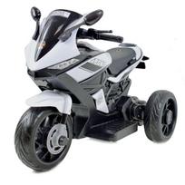 motociklo variklis - Vienvietis vaikiškas elektrinis motociklas Sport 1 BJQ-R8, baltas - 6 nuotrauka