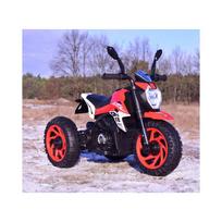 elektrinis motociklas vaikams - Vienvietis vaikiškas elektrinis motociklas Super CRF HT8188, raudonas - 4 nuotrauka