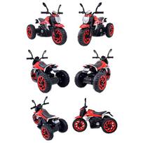 elektrinis motociklas vaikams - Vienvietis vaikiškas elektrinis motociklas Super CRF HT8188, raudonas - 9 nuotrauka