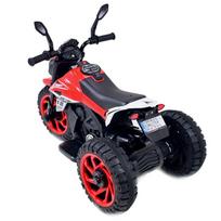 elektrinis motociklas vaikams - Vienvietis vaikiškas elektrinis motociklas Super CRF HT8188, raudonas - 10 nuotrauka