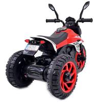 elektrinis motociklas vaikams - Vienvietis vaikiškas elektrinis motociklas Super CRF HT8188, raudonas - 11 nuotrauka