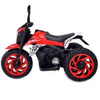 elektrinis motociklas vaikams - Vienvietis vaikiškas elektrinis motociklas Super CRF HT8188, raudonas - 13 nuotrauka