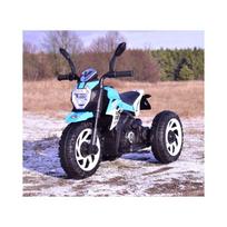 elektrinis motociklas vaikams - Vienvietis vaikiškas elektrinis motociklas Super CRF HT8188, mėlynas - 3 nuotrauka