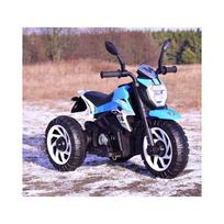elektrinis motociklas vaikams - Vienvietis vaikiškas elektrinis motociklas Super CRF HT8188, mėlynas - 4 nuotrauka