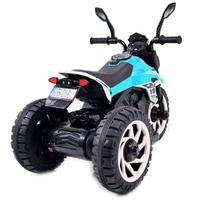 elektrinis motociklas vaikams - Vienvietis vaikiškas elektrinis motociklas Super CRF HT8188, mėlynas - 8 nuotrauka