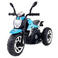 elektrinis motociklas vaikams - Vienvietis vaikiškas elektrinis motociklas Super CRF HT8188, mėlynas - 10 nuotrauka
