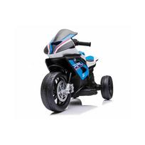 elektrinis motociklas vaikams - Vienvietis vaikiškas elektrinis motociklas BMW HP4, baltas - 2 nuotrauka