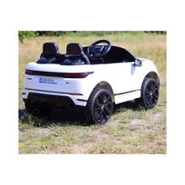 elektromobilio baterija - Vienvietis vaikiškas elektrinis Land Rover Evoque visureigis, balta - 3 nuotrauka