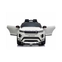 elektromobilio baterija - Vienvietis vaikiškas elektrinis Land Rover Evoque visureigis, balta - 7 nuotrauka