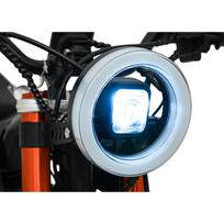 elektriniai motociklai - Elektrinis motociklas E-RIDER X, Black - 7 nuotrauka