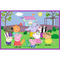 peppa pig - Trefl Peppa Pig Playground 34435, 2 x 24 det. - 2 nuotrauka