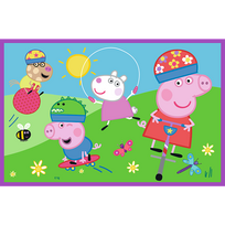 peppa pig - Trefl Peppa Pig Playground 34435, 2 x 24 det. - 3 nuotrauka