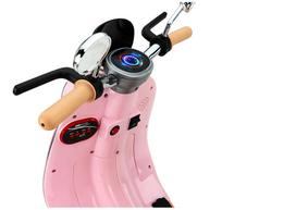 scooter paspirtukai - Lean Cars Elektrinis motoroleris Vespa XW-05 35W Rožinis - 4 nuotrauka