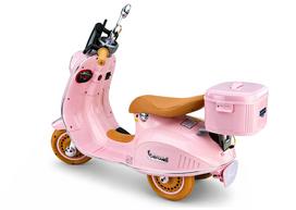scooter paspirtukai - Lean Cars Elektrinis motoroleris Vespa XW-05 35W Rožinis - 7 nuotrauka