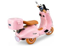 scooter paspirtukai - Lean Cars Elektrinis motoroleris Vespa XW-05 35W Rožinis - 8 nuotrauka