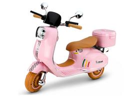 scooter paspirtukai - Lean Cars Elektrinis motoroleris Vespa XW-05 35W Rožinis - 11 nuotrauka
