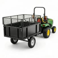 Priekaba su išvertimo vežimėliu keturračiui ar sodo traktoriui, 300 kg