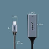 ethernet rj45 usb c - Ugreen CR199 USB-C to RJ45 Grey - 2 nuotrauka