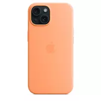 apple iphone 15 silicone case with magsafe - Apple "Silicone Case with MagSafe iPhone 15 (MT0W3ZM/ A)" Orange Sorbet - 2 nuotrauka