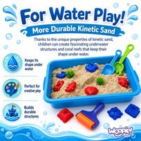 magija - Woopie Kinetinis smėlis Magic for Water 18 dalių rinkinys su dėklu - 2 nuotrauka