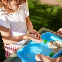 magija - Woopie Kinetinis smėlis Magic for Water 18 dalių rinkinys su dėklu - 9 nuotrauka