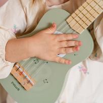 vaikiskos gitaros - Viga Medinė ukulelė vaikams Žalia (Green) su natomis - 11 nuotrauka