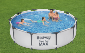 baseino filtras - Bestway Steel Pro Max, 305 x 76 cm, 4678 l, su filtru, 56408 - 3 nuotrauka