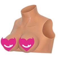 Hidden Desire Alter Ego Wearable Breasts Crop Top D Cup, smėlio spalvos