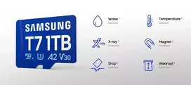 a2 kortele - Samsung T7 microSDXC 128GB - 3 nuotrauka