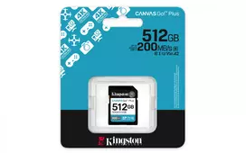 sd kortele v30 - Kingston Canvas Go! Plus 512GB SDXC UHS-I Class 10 U3 V30 - 5 nuotrauka