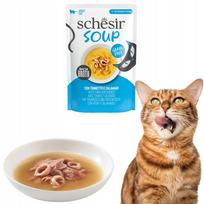 whiskas katems - Schesir Soup tunas su kalmarais katėms, 40 g - 1 nuotrauka