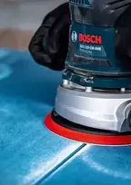 svitrinio popieriaus diskai - Šlifavimo popierius Bosch C470; 125 mm; G100, 5 vnt. - 8 nuotrauka