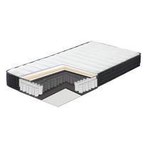 viengule lova su ciuziniu - Lova Home4You OSWALDO 90x200 cm, su dviem čiužiniais HARMONY UNO, pilka (Grey) - 3 nuotrauka