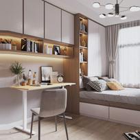 baltas staliukas - Kompiuterio stalas reguliuojamo aukščio Home4you Ergo Light K187081, baltas/juodas - 4 nuotrauka