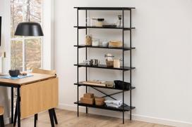 valgomojo stalai - Valgomojo stalas išskleidžiamas Home4you Roxby AC91467, rudas/juodas, 80 - 120 cm x 80 cm x 76 cm - 4 nuotrauka