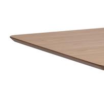 valgomojo stalai - Valgomojo stalas išskleidžiamas Home4you Roxby AC91467, rudas/juodas, 80 - 120 cm x 80 cm x 76 cm - 8 nuotrauka