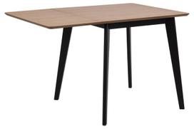 valgomojo stalai - Valgomojo stalas išskleidžiamas Home4you Roxby AC91467, rudas/juodas, 80 - 120 cm x 80 cm x 76 cm - 9 nuotrauka