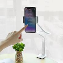 laikiklis telefonui lankstus - Borofone BH23 telefono laikiklis tvirtinamas prie stalo baltas - 3 nuotrauka