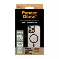 iphone 16 pro glass - PanzerGlass "HardCase MagSafe Case iPhone 16 Pro Max" Black - 3 nuotrauka