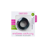 erekcija - Penio žiedas Shots Toys Endless, 3,2 cm, juodas - 3 nuotrauka