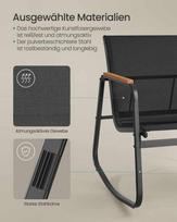 lauko baldu komplektas juodas 4 vietu - Lauko baldų komplektas Songmics, juodas (Black), 4 vietų - 4 nuotrauka