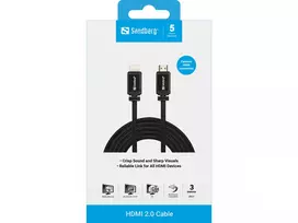 3m hdmi kabelis - Sandberg HDMI 2.0 3m - 3 nuotrauka