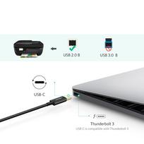 usb to c - Ugreen US241 Printer Cable USB-C 2.0 to USB-B 1m Black - 2 nuotrauka