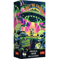 puzzle deliones 1000 - Trefl Hall Of Horror Ufo 12129, 68.3 x 48 cm, 1000 det. - 3 nuotrauka